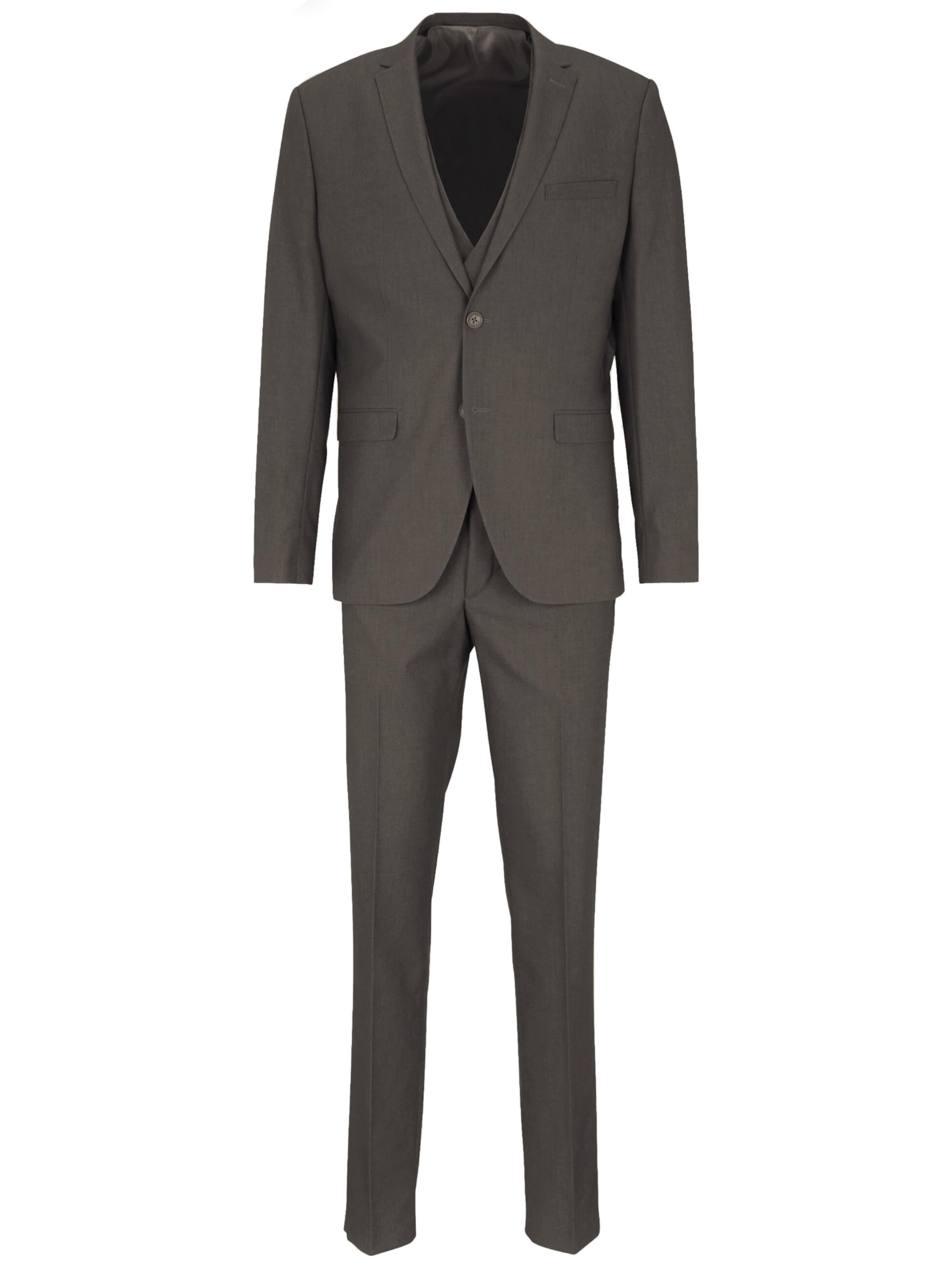 Steffen Klein Slim fit Suit in Grey: front