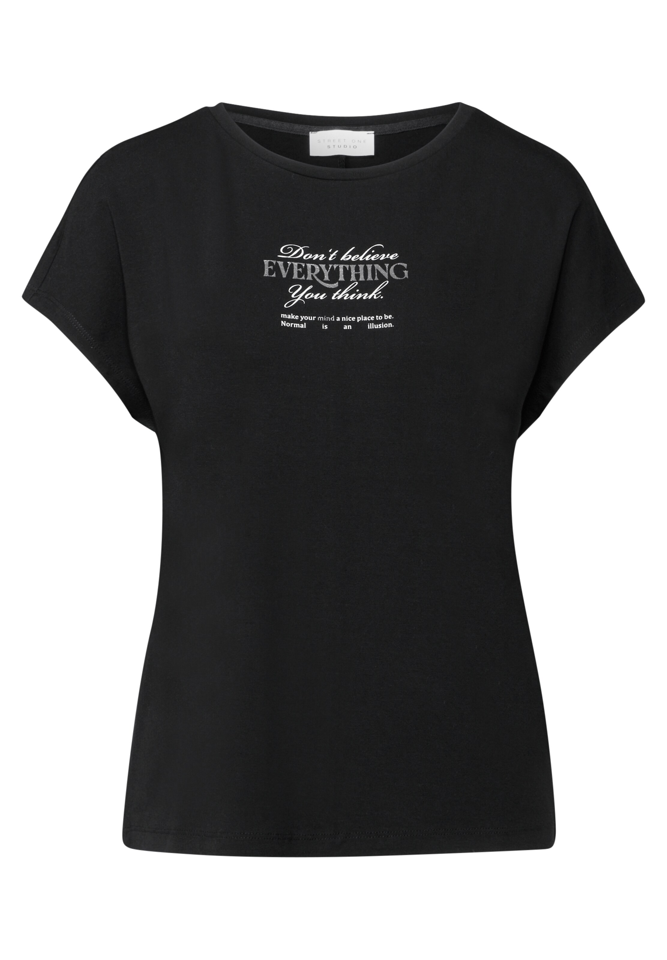 Street One Studio Shirt in Black: front