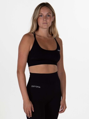Divina Bustier Sport-BH 'Prime' in Schwarz
