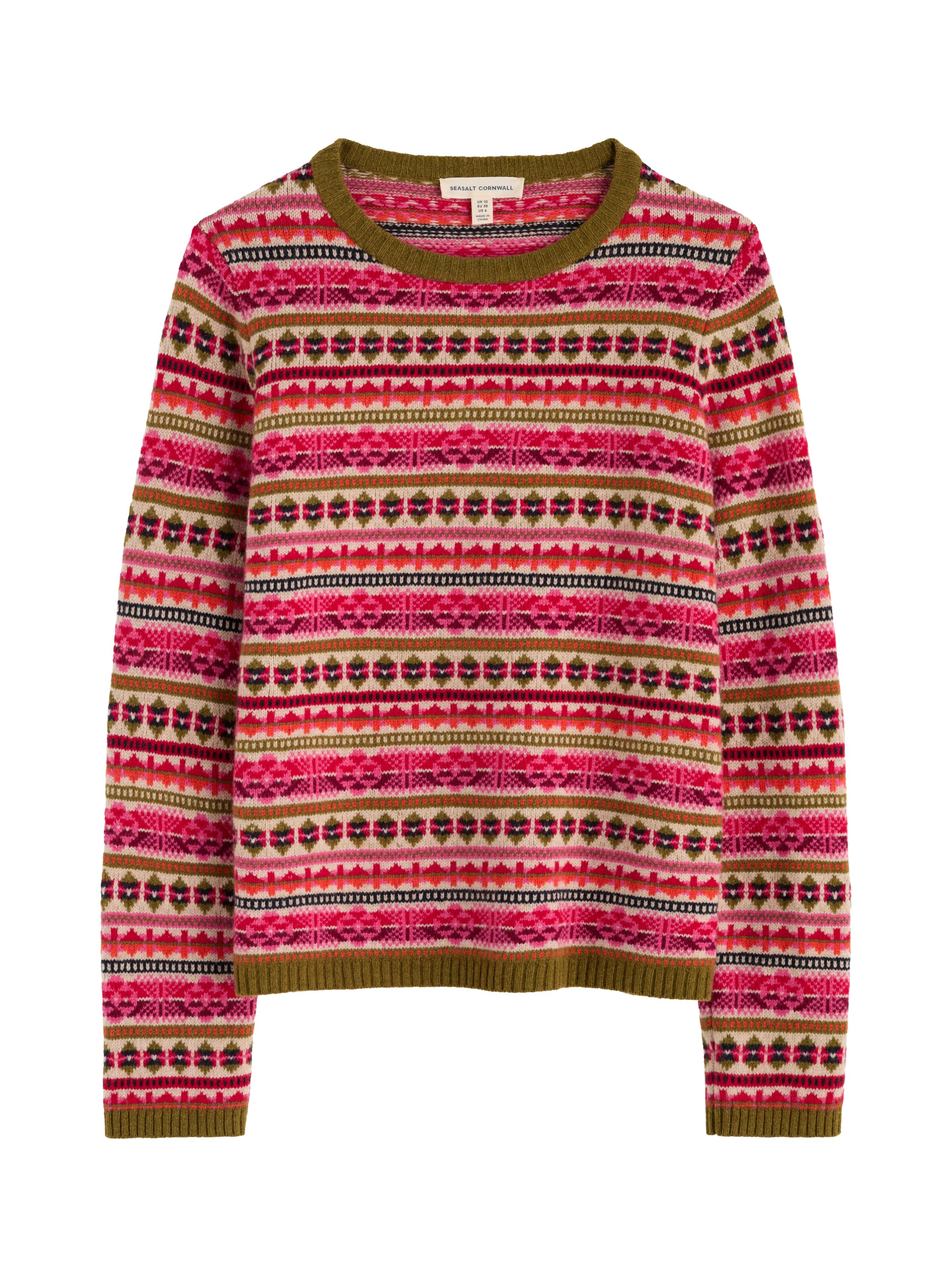 Seasalt Cornwall Pullover ' Percella Cove' ' i blandingsfarvet: forside