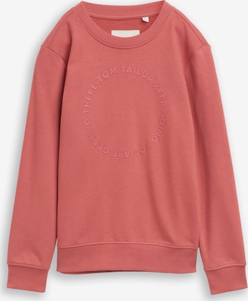 TOM TAILOR Sweatshirt in Red: front