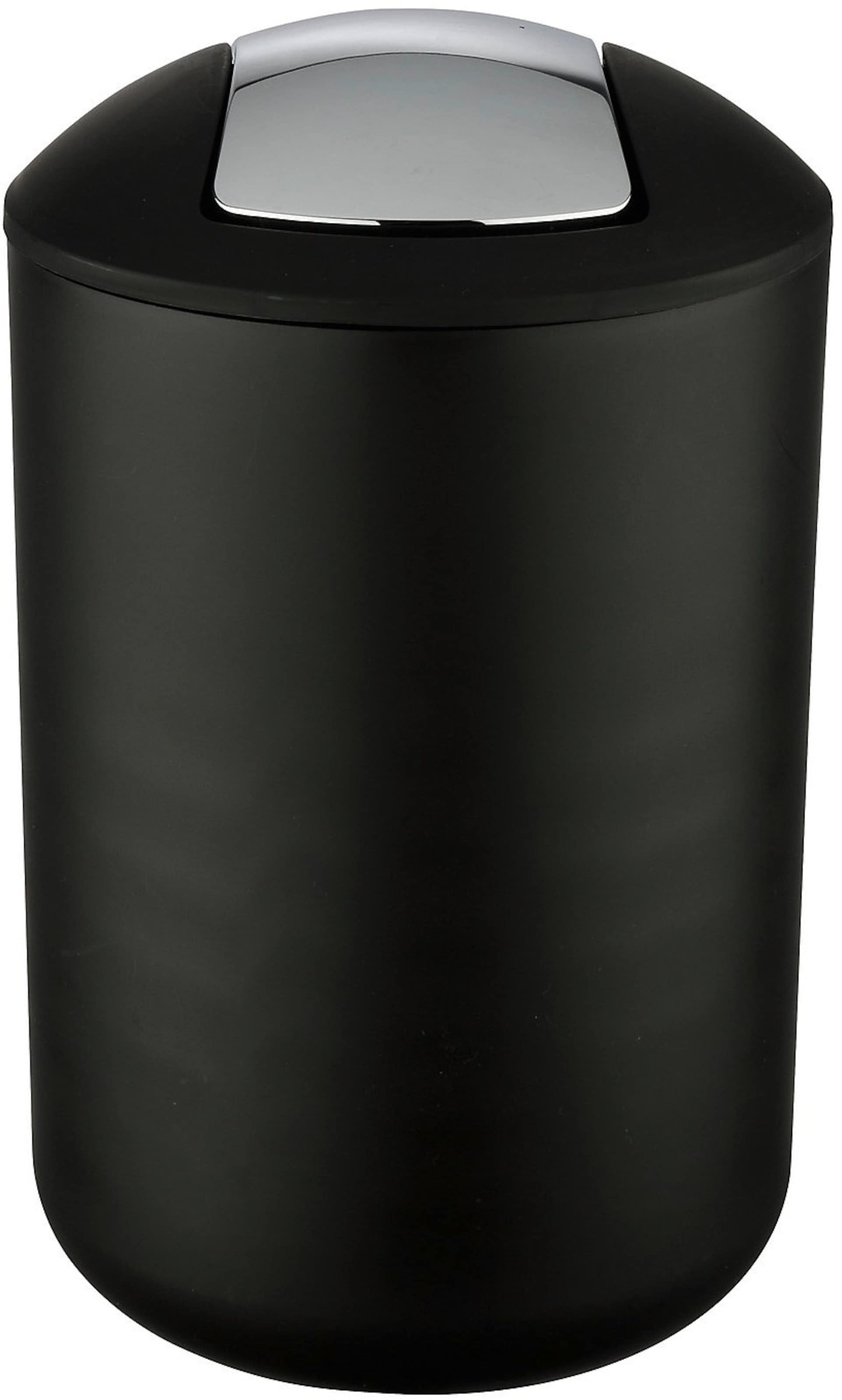 Wenko Mülleimer 'Brasil' in Schwarz: Vorderseite