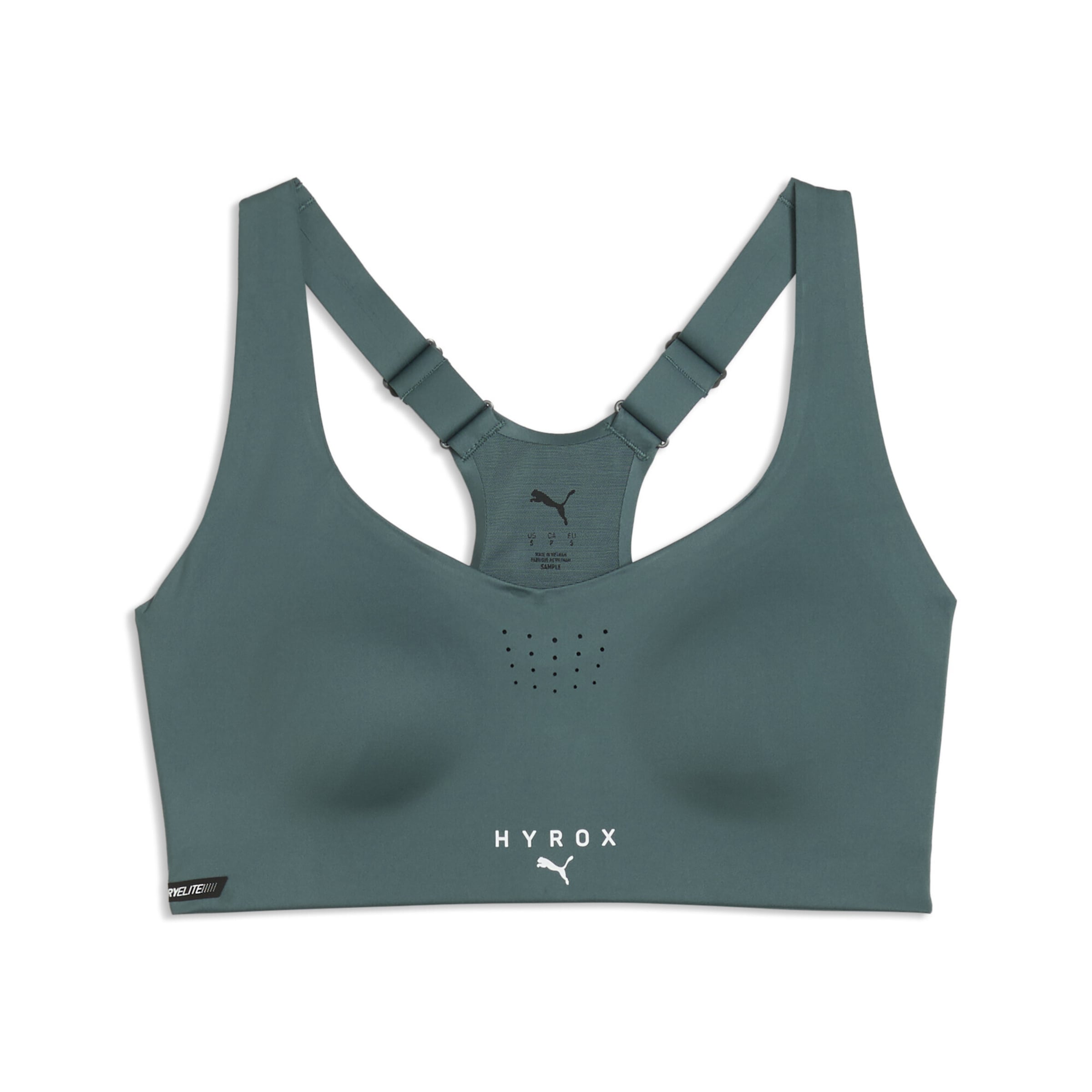 Bustier Soutien-gorge de sport 'Puma x Hyrox Pwrmode' PUMA en vert : devant