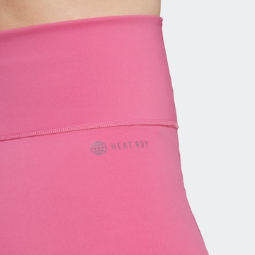 ADIDAS PERFORMANCE Skinny Sports trousers 'Tailored Hiit Luxe ' in Pink