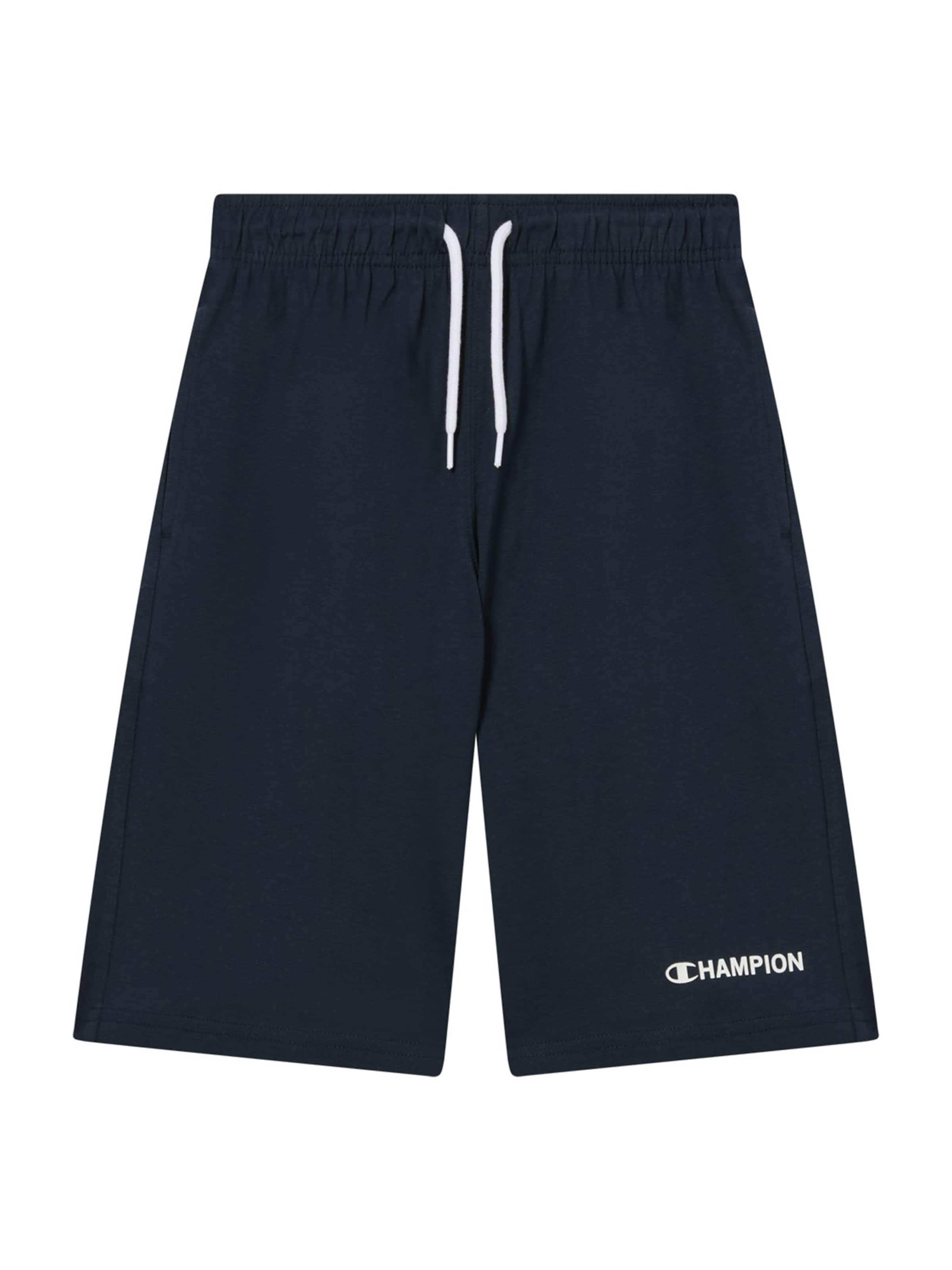 Champion Authentic Athletic Apparel Loosefit Kalhoty – modrá: přední strana