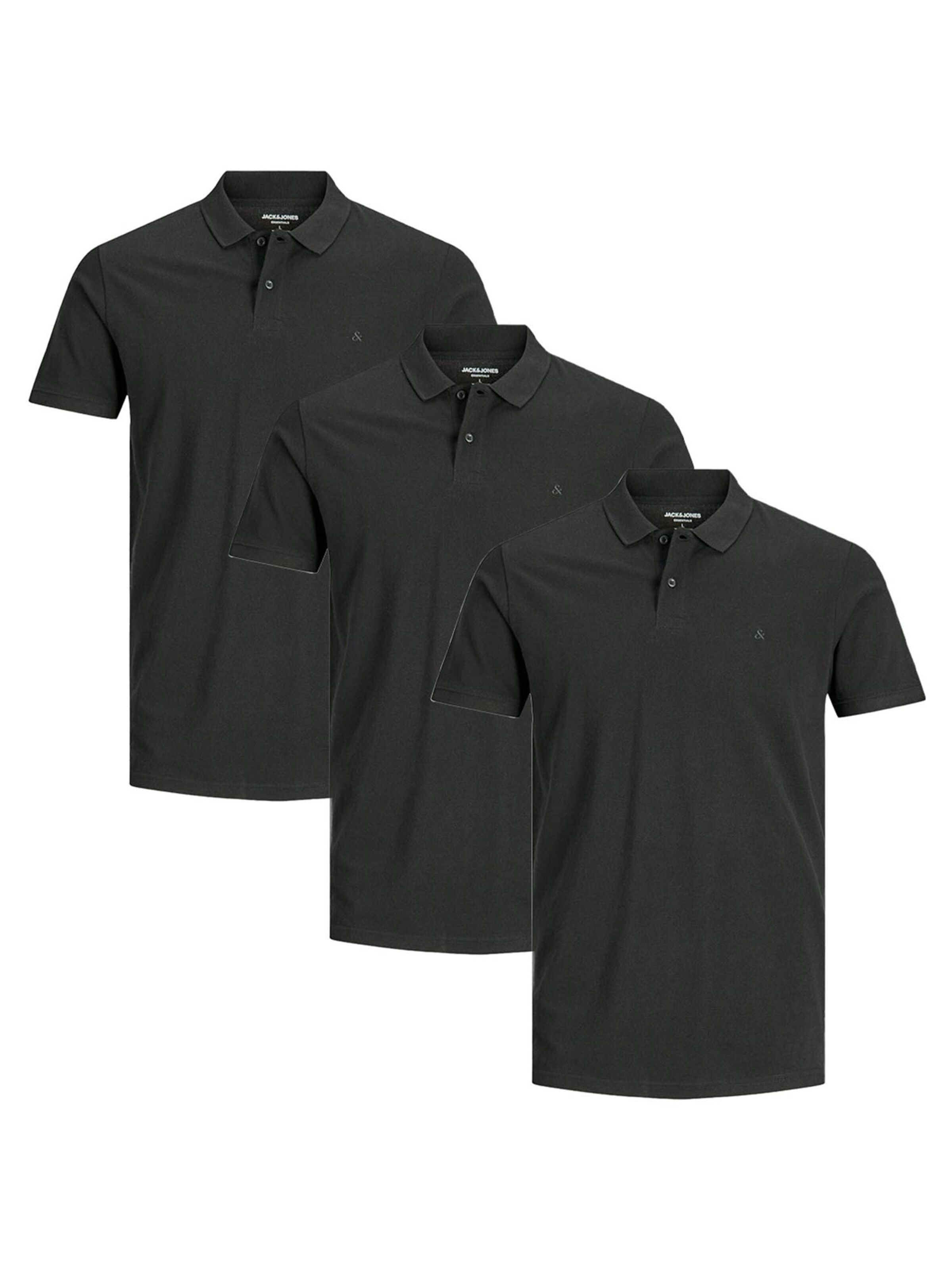 JACK & JONES Shirt 'Basic'‌‌‌‌‌ in Schwarz: Vorderseite