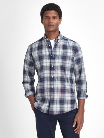 Barbour - Ajuste regular Camisa 'Wetheram' en azul: frente