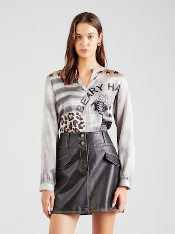 Grace - Blusa en gris: frente