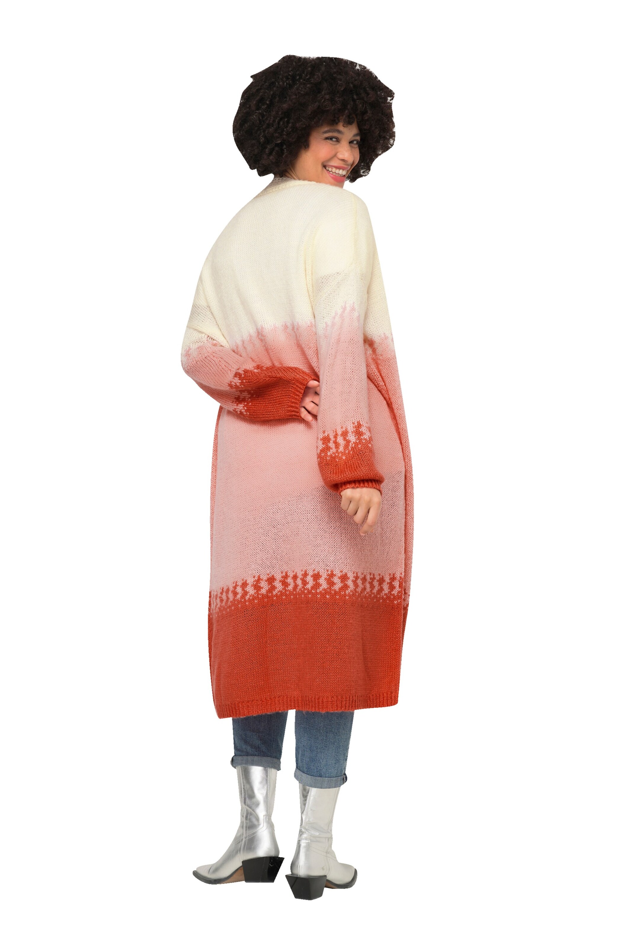 Angel of Style Gebreid vest in Oranje