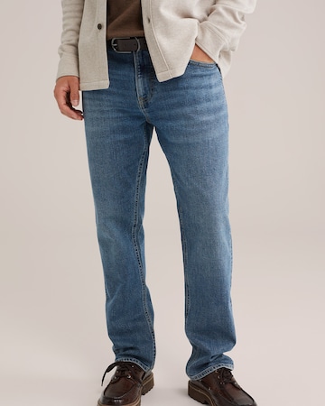 WE Fashion - Regular Calças de ganga em azul: frente