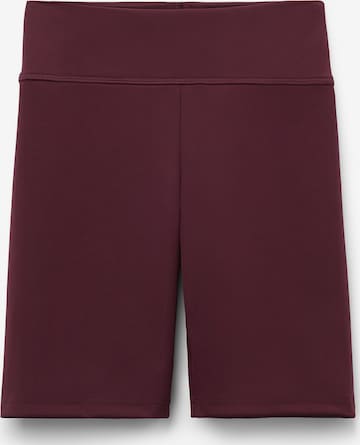 Tezenis Skinny Leggings in Red: front