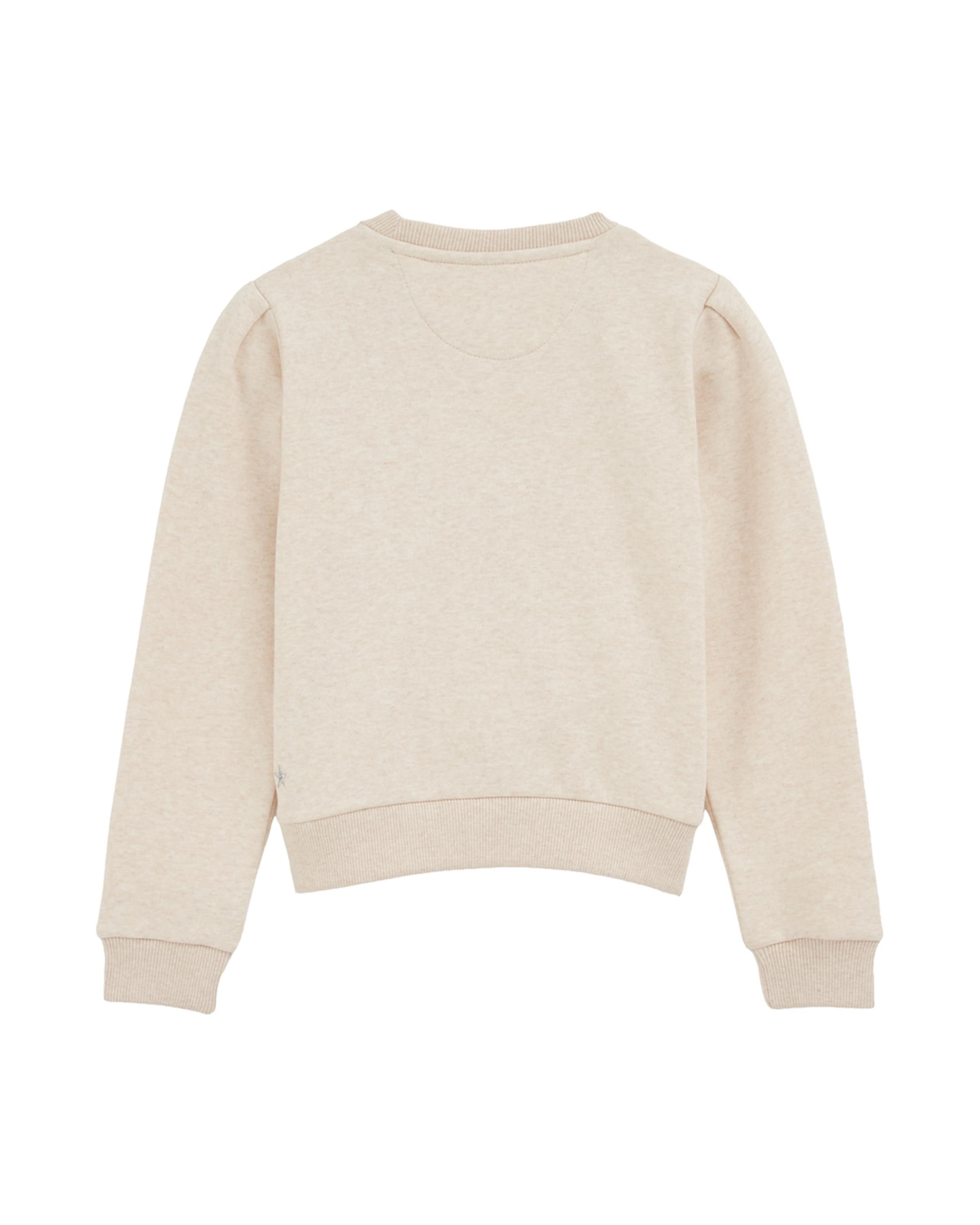 WE Fashion Μπλούζα φούτερ σε μπεζ: μπροστά