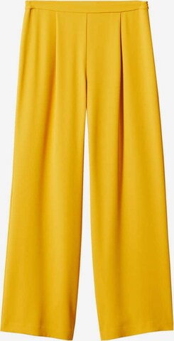 MANGO Wide leg Pants 'Lis-a' in Yellow: front