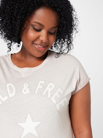 Key Largo T-shirt 'FREE' i beige