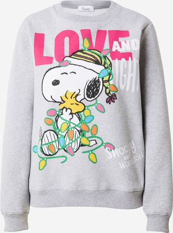 PRINCESS GOES HOLLYWOODSweater majica 'Love and light' - siva boja: prednji dio