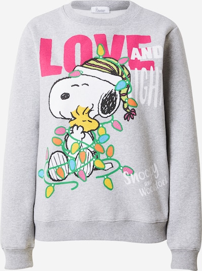 PRINCESS GOES HOLLYWOOD Sweat-shirt 'Love and light' en jaune / gris chiné / rose / blanc, Vue avec produit