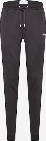 Les Deux - Tapered Pantalón 'Lens' en negro: frente