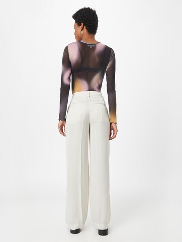 WEEKDAY Wide leg Pantalon 'Riley' in Wit