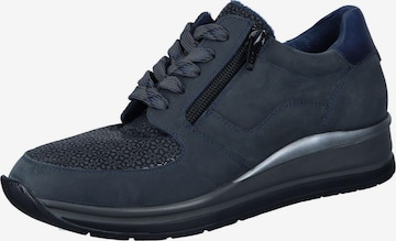 Comfortabel Schnürschuh in Blau: Vorderseite