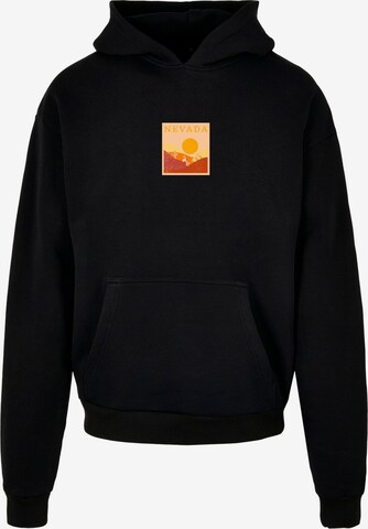 Merchcode Sweatshirt 'Peanuts - Nevada' in Black: front
