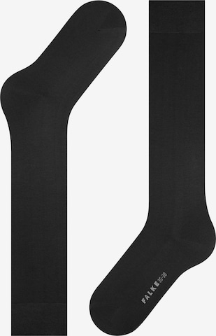FALKE Knee High Socks 'Cotton Touch' in Black: front