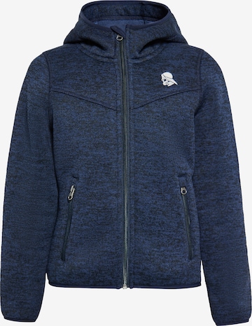 Schmuddelwedda Fleece jas in Blauw: voorkant