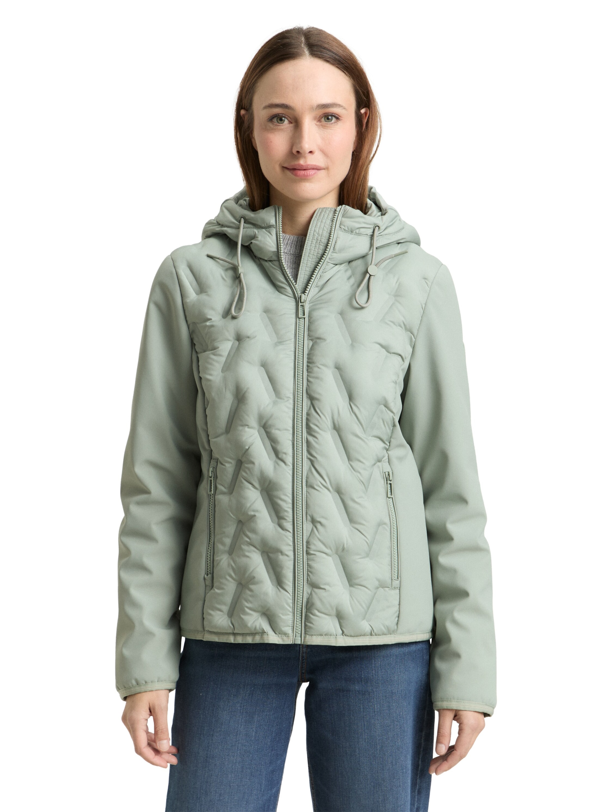 TOM TAILOR Jacke in Grün: Vorderseite