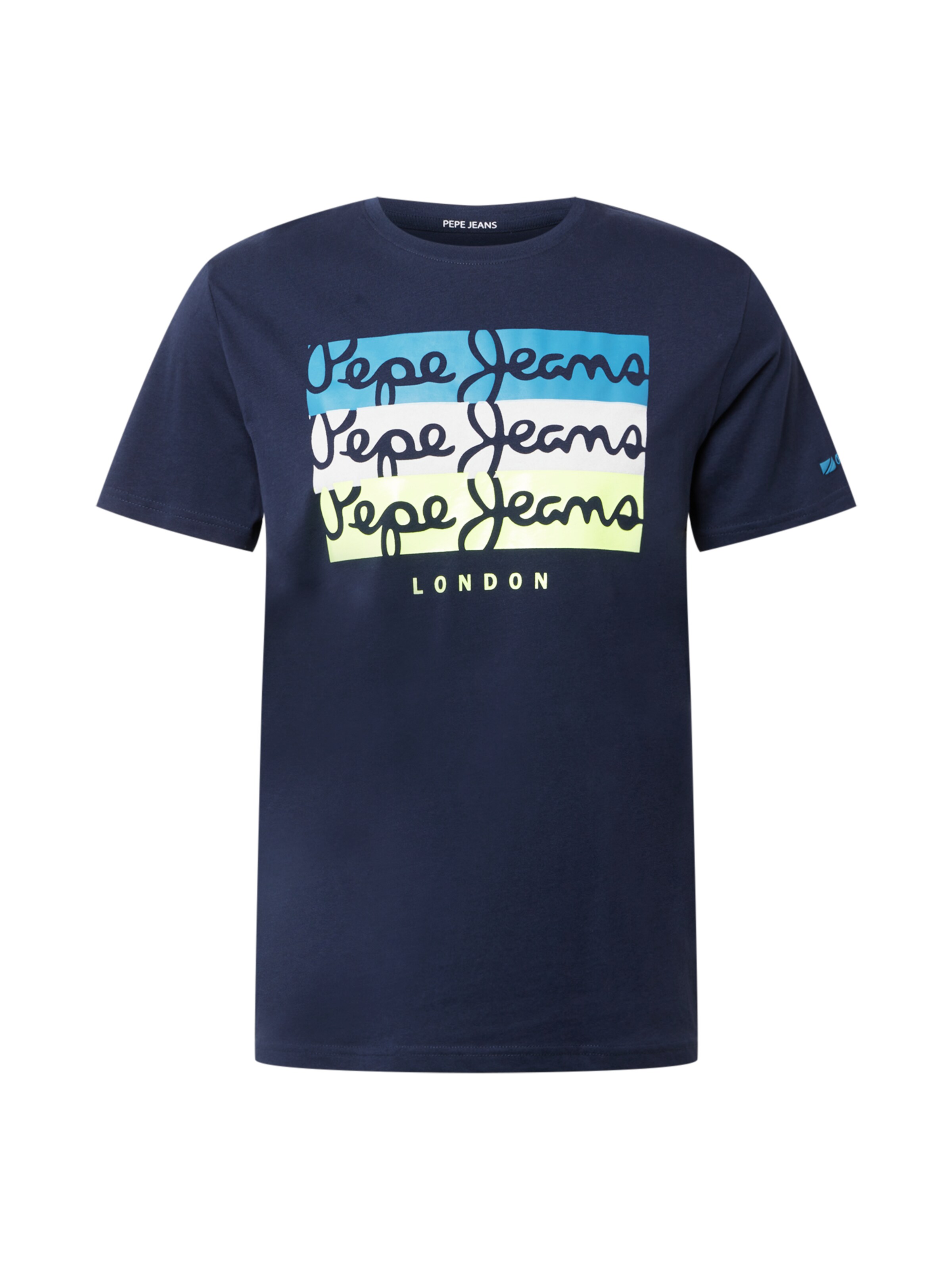 Maglie e T-shirt Abbigliamento Pepe Jeans Maglietta Abaden in Blu Scuro, Blu 