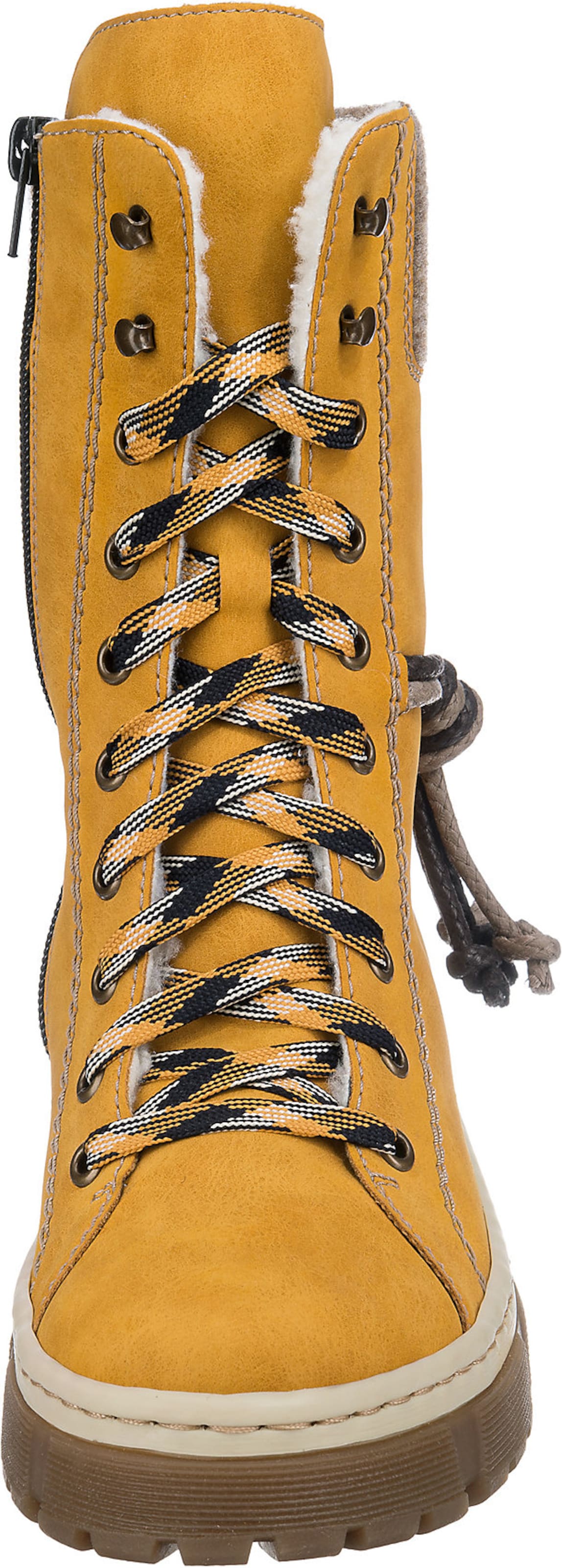 Rieker Ботинки на шнуровке в Желтый