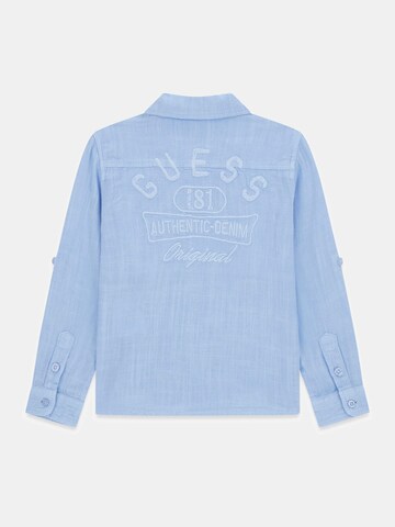 GUESS Regular Fit Hemd in Blau