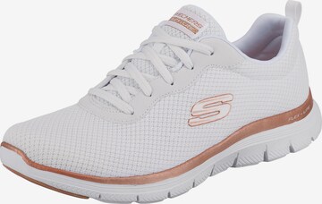 SKECHERS Σνίκερ χαμηλό 'Flex Appeal 4.0' σε λευκό: μπροστά