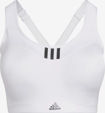 ADIDAS SPORTSWEAR Sports bra 'Tlrd Impact High-Support ' in White: front