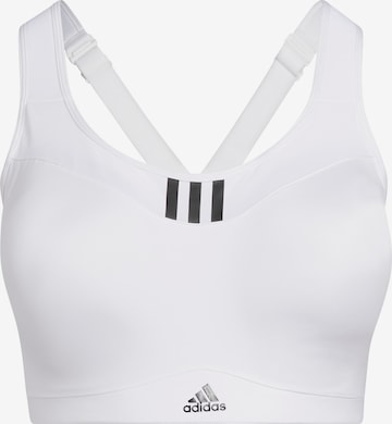 ADIDAS SPORTSWEAR Sports Bra 'Tlrd Impact High-Support ' in White: front