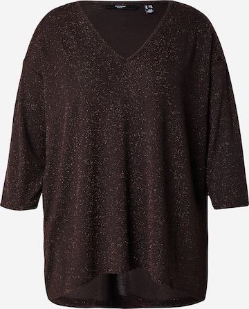 Vero Moda Curve Shirt 'VMCKANVA' in Brown: front