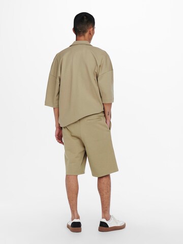 Only & Sons Loosefit Housut 'Lee' värissä beige