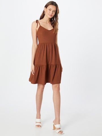 TOM TAILOR DENIM Summer Dress in Brown