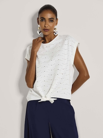 T-shirt MADELEINE en blanc : devant