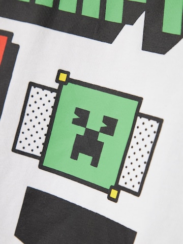 T-Shirt 'Minecraft' NAME IT en blanc