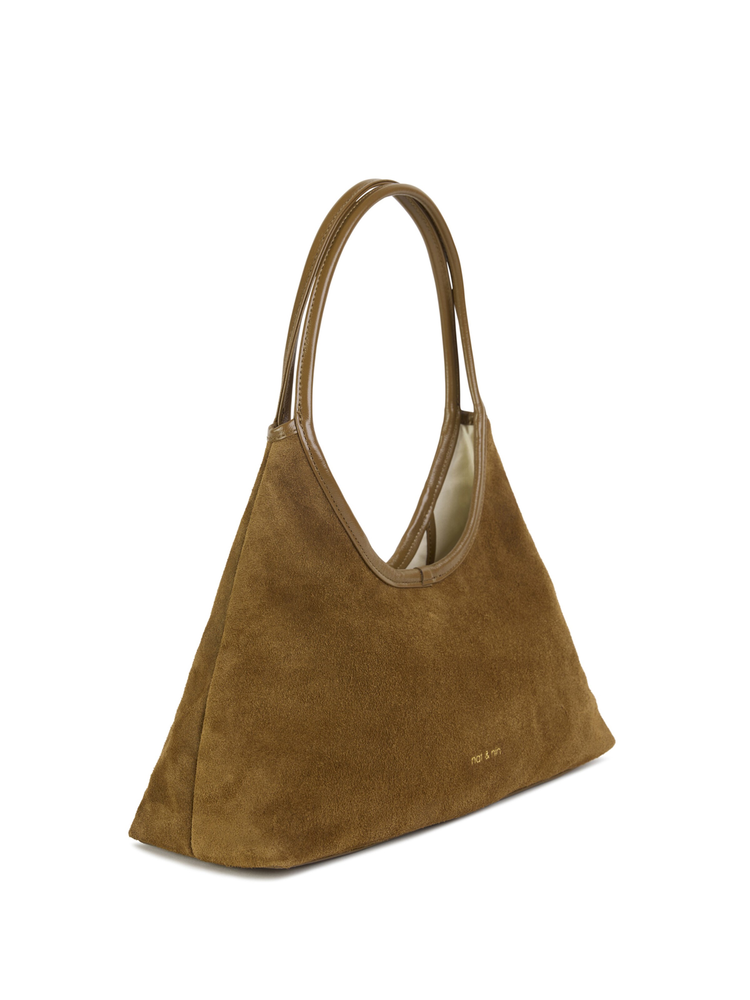 Nat&Nin Ročna torbica 'MILO' | rjava barva