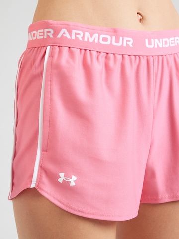 UNDER ARMOUR Обычный Спортивные штаны 'Play-Up' в Ярко-розовый