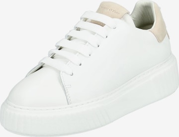 Marc O'Polo حذاء رياضي بلا رقبة 'Svea' بلون أبيض: الأمام