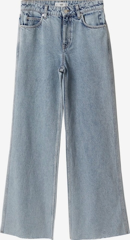 MANGO Wide leg Jeans 'Agnes' in Blauw: voorkant