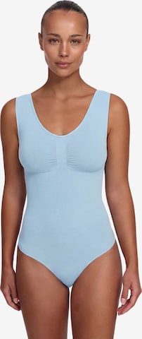 Body modelant 'Tank Bodysuit Sculpting Shapewear mit String' cfab (formerly creamy fabrics) en bleu : devant