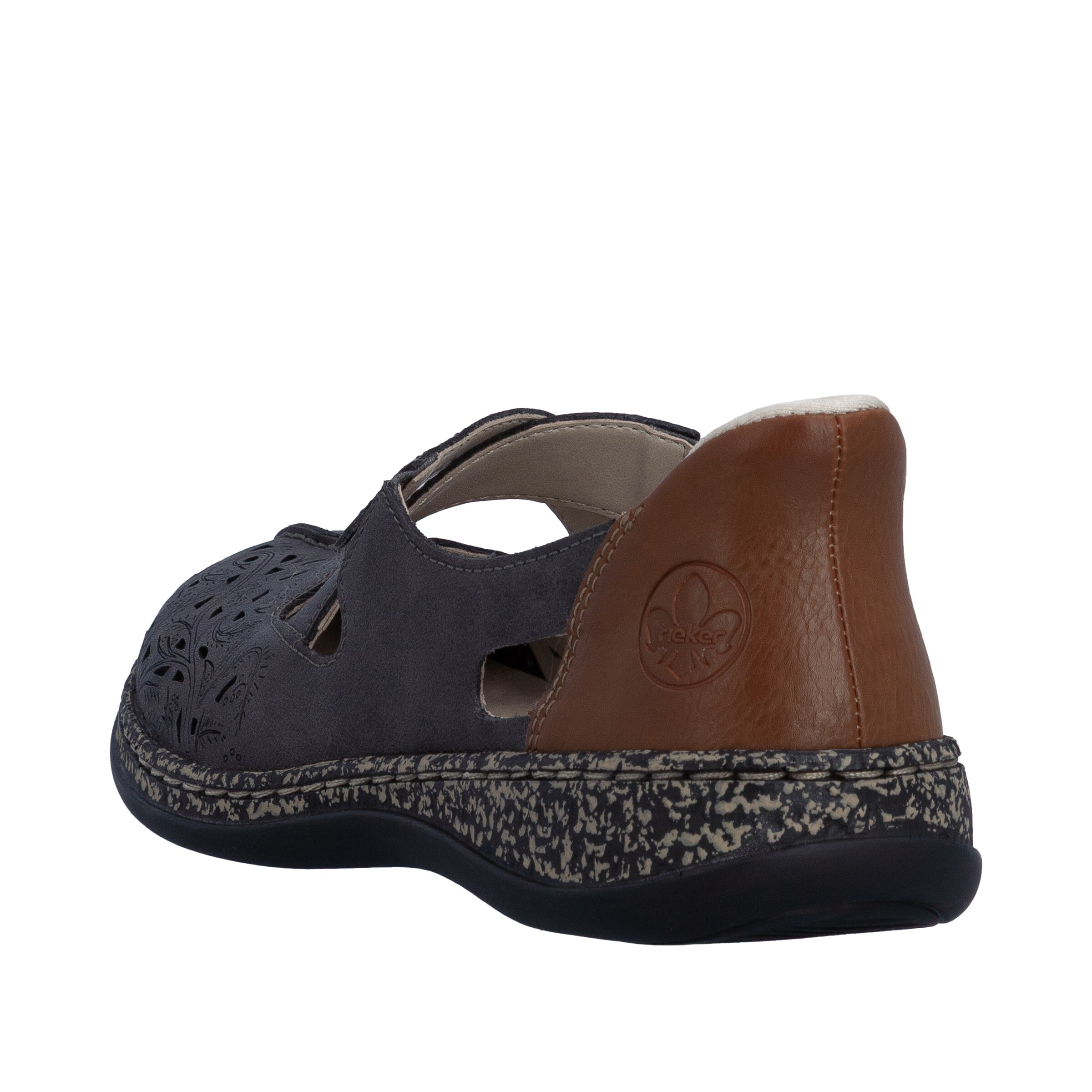 Ballerines à lanières Rieker en gris