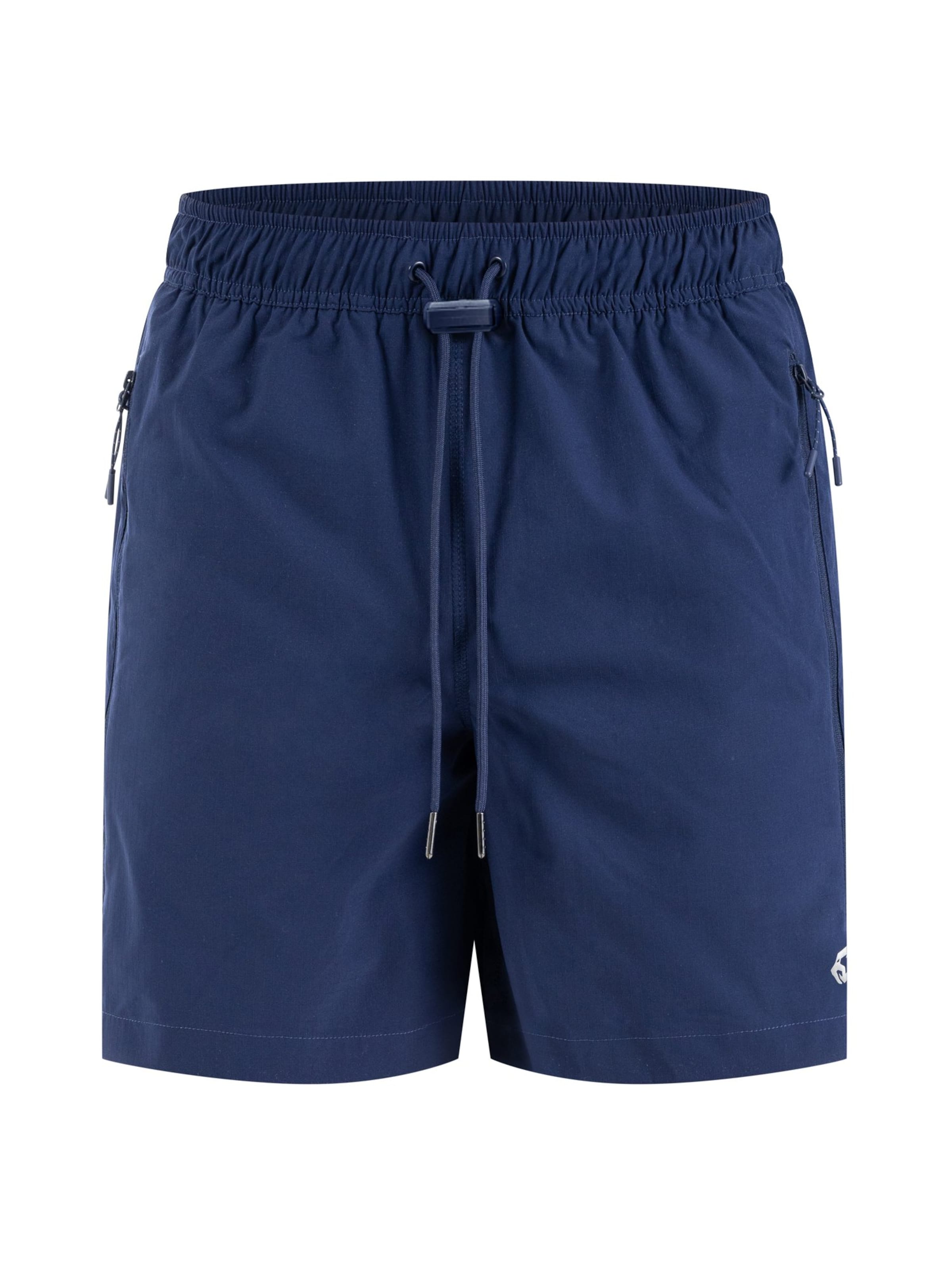Smilodox Regular Shorts ' Powerfit Riven ' in Blau: Vorderseite