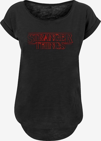 F4NT4STIC Shirt 'Stranger Things  Netflix TV Series' in Black: front