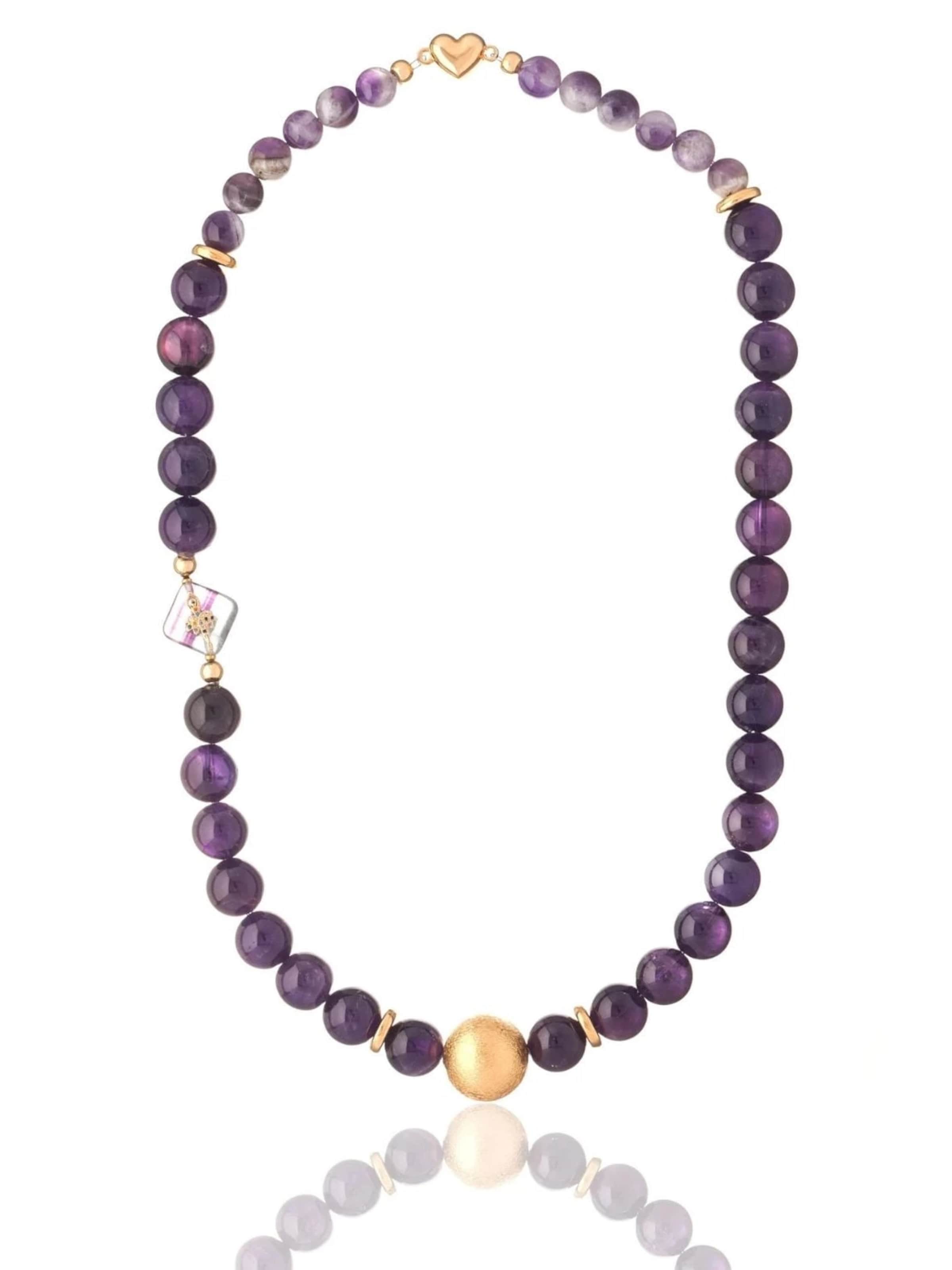 THE GEM STORIES JEWELRY - Cadena en lila: frente