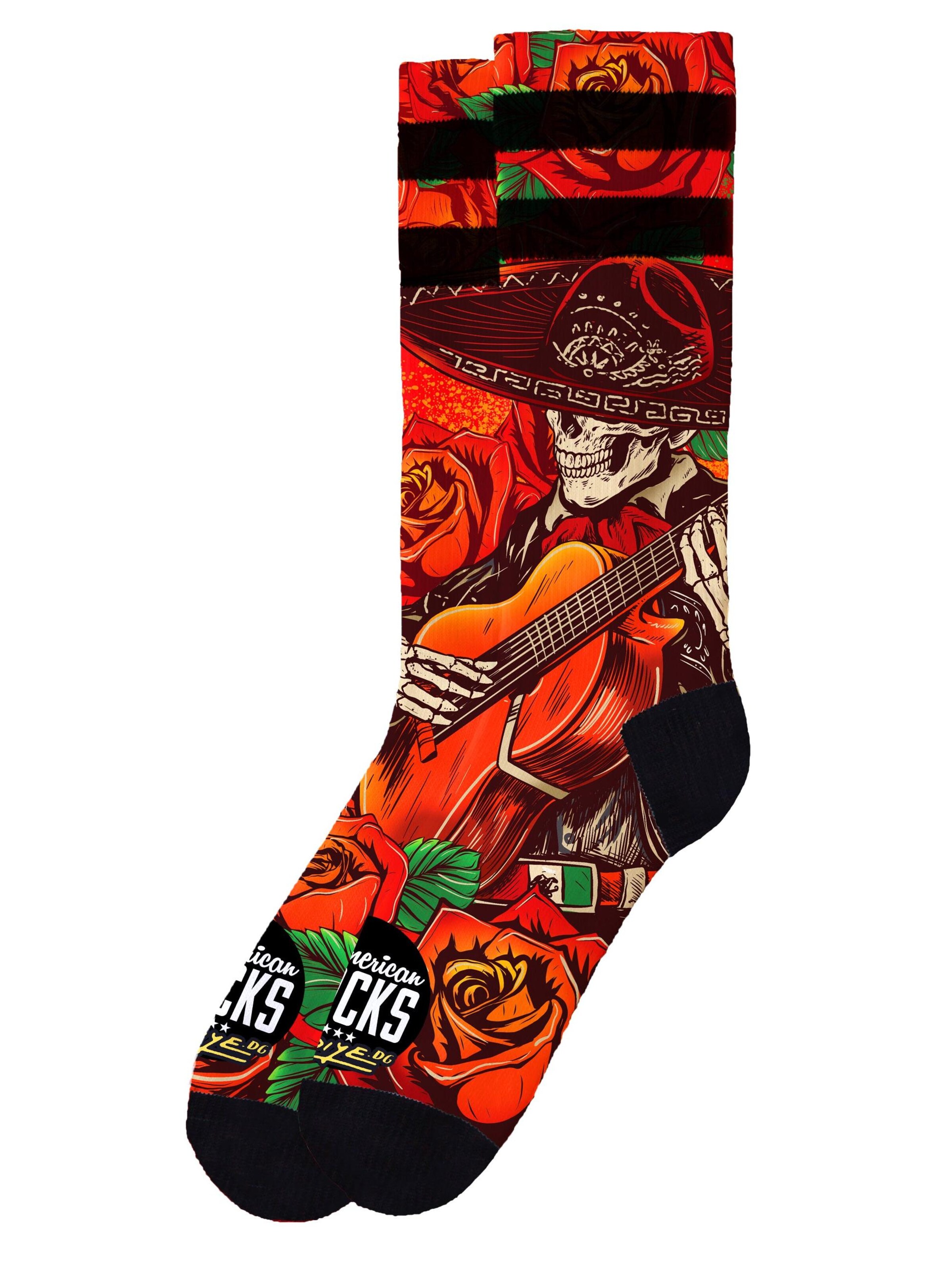 American Socks - Calcetines 'El Mariachi' en rojo: frente