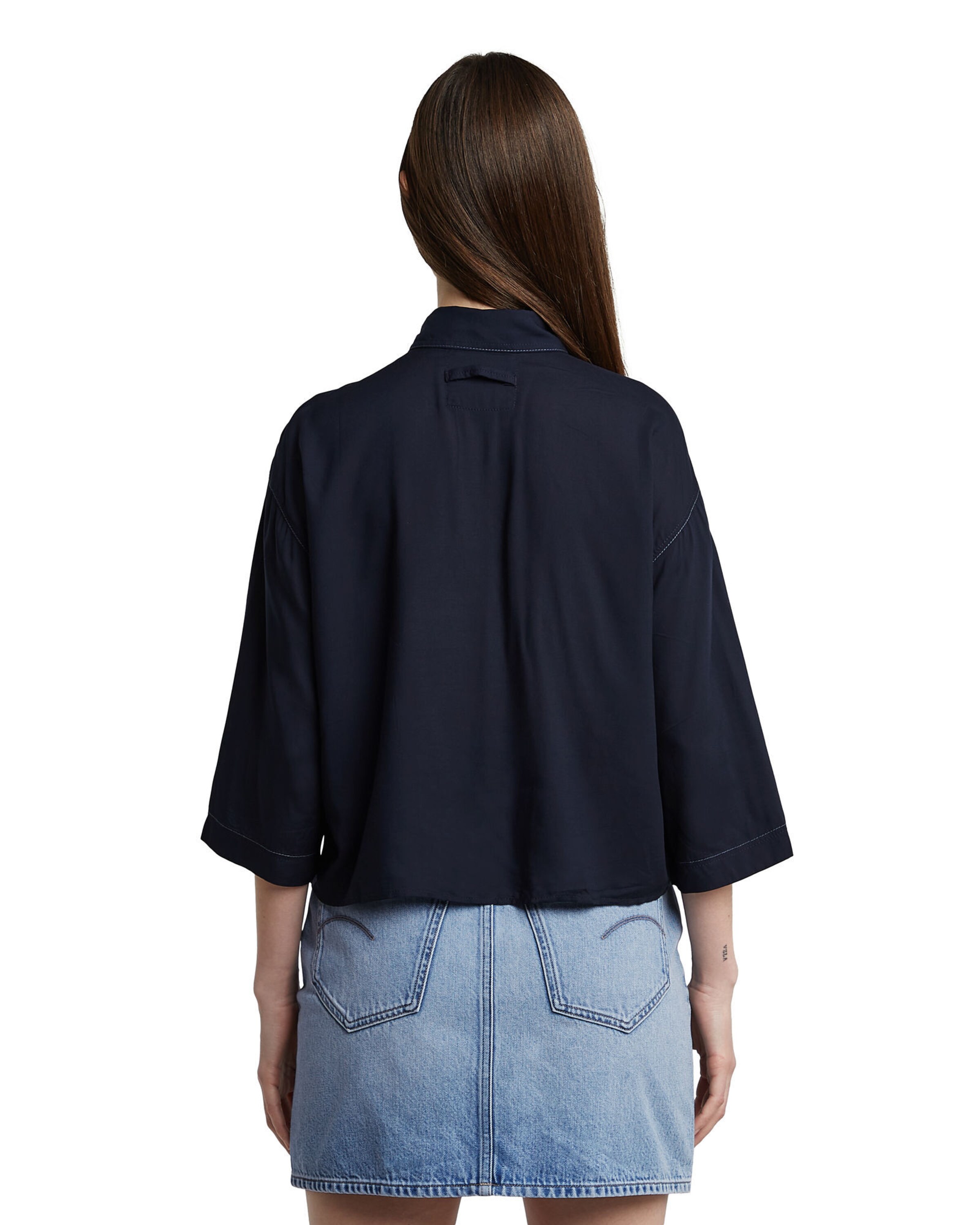 G-STAR Blouse 'Boxy' in Blauw
