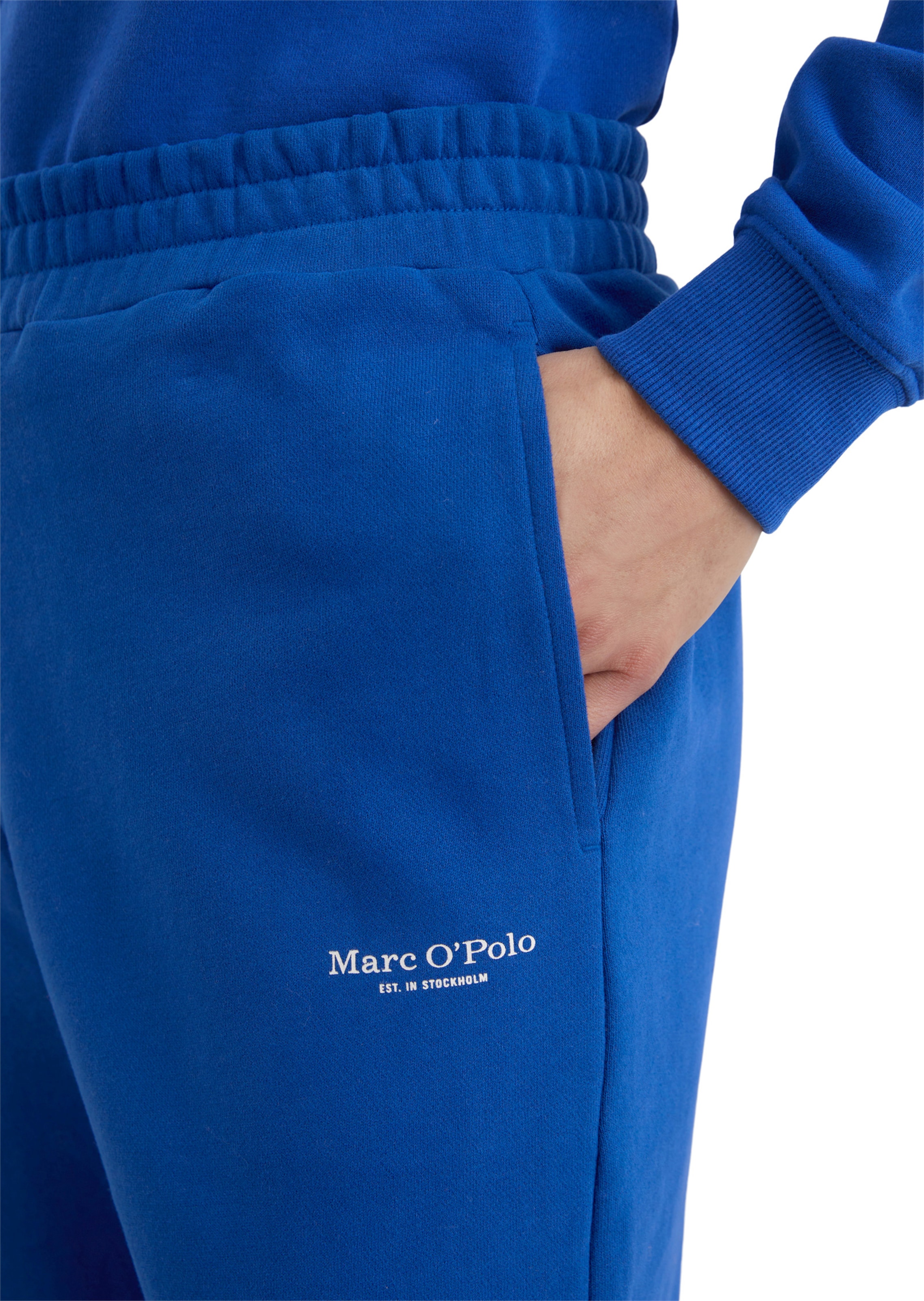 Marc O'Polo Tapered Broek in Blauw